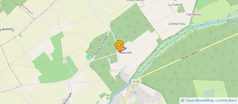 localisation de l'entreprise MONSIEUR GEOFFREY LABRETTE  HUISSEAU-SUR-COSSON