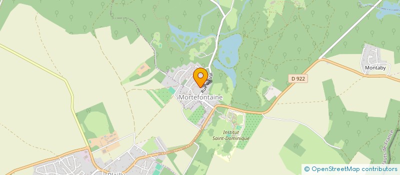 localisation de l'entreprise MONSIEUR GEOFFREY LAMOTTE  MORTEFONTAINE