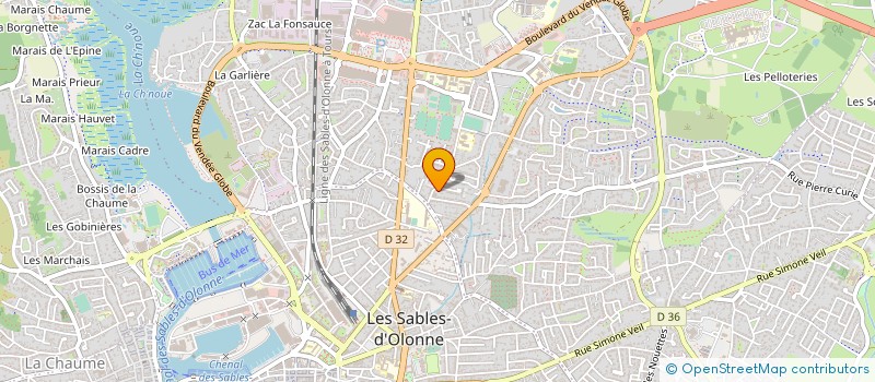localisation de l'entreprise MONSIEUR GEOFFREY LAMOUR à LES SABLES D'OLONNE