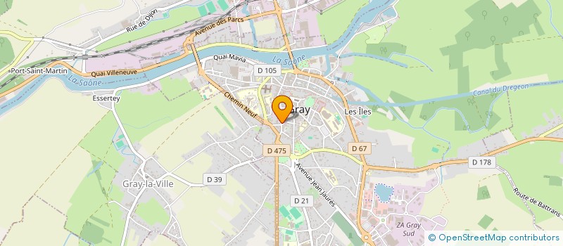 localisation de l'entreprise MONSIEUR GEOFFREY LANGRAND  GRAY