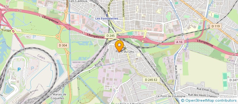 localisation de l'entreprise MONSIEUR GEOFFREY LANNOYE à CALAIS