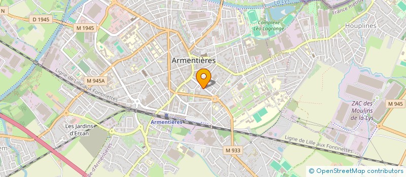 localisation de l'entreprise MONSIEUR GEOFFREY LAUSIN  ARMENTIERES