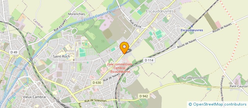 localisation de l'entreprise MONSIEUR GEOFFREY LAVALARD  ESCAUDUVRES