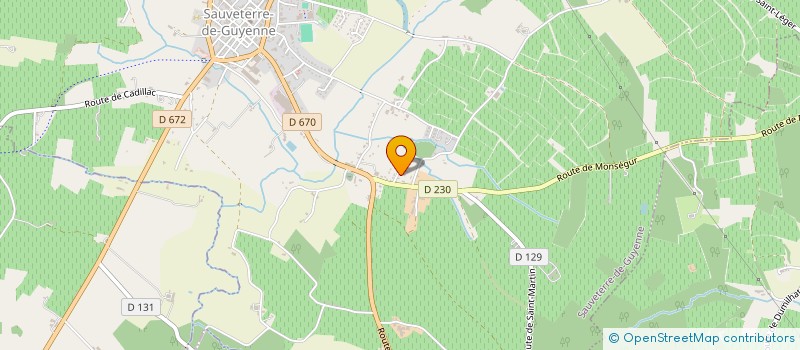 localisation de l'entreprise MONSIEUR GEOFFREY LEGROS  SAUVETERRE-DE-GUYENNE