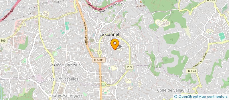 localisation de l'entreprise MONSIEUR GEOFFREY LHERBIER à LE CANNET