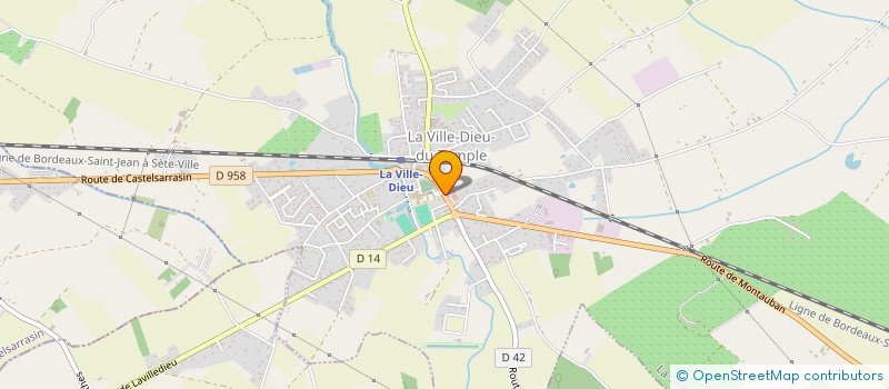 localisation de l'entreprise MONSIEUR GEOFFREY LOTTE  LA VILLE-DIEU-DU-TEMPLE