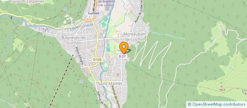 localisation de l'entreprise MONSIEUR GEOFFREY MADRIERES  MONTAUBAN-DE-LUCHON