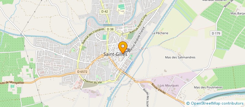 localisation de l'entreprise MONSIEUR GEOFFREY MAGNANI à ST GILLES