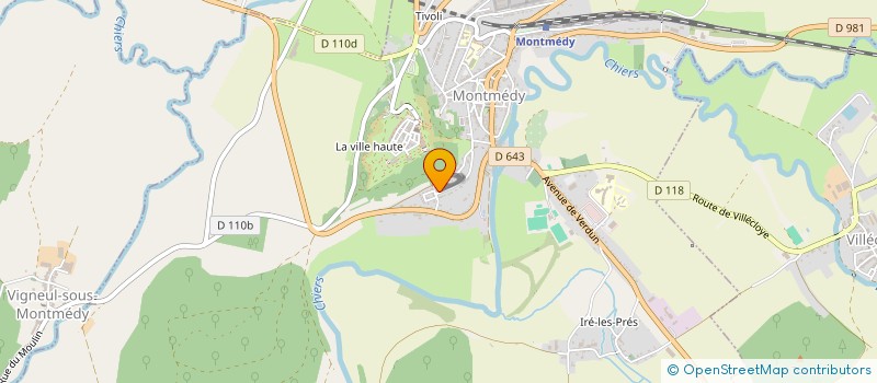 localisation de l'entreprise MONSIEUR GEOFFREY MARMOY à MONTMEDY