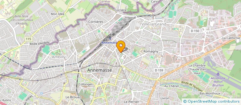 localisation de l'entreprise MONSIEUR GEOFFREY MARTEL à ANNEMASSE