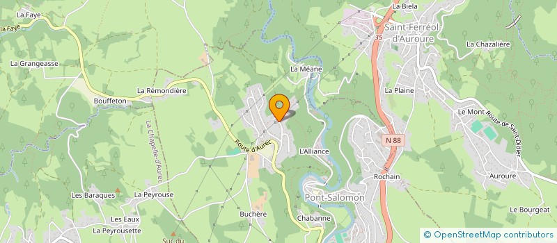 localisation de l'entreprise MONSIEUR GEOFFREY MASSON  PONT-SALOMON