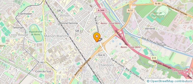 localisation de l'entreprise MONSIEUR GEOFFREY MELLOUKI  REIMS