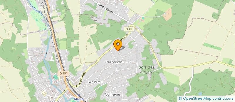 localisation de l'entreprise MONSIEUR GEOFFREY MOLAS  MAULE