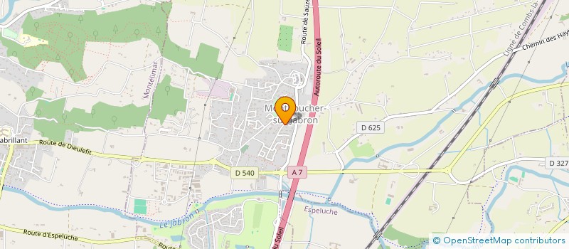 localisation de l'entreprise MONSIEUR GEOFFREY MONTCHAUD  MONTBOUCHER-SUR-JABRON