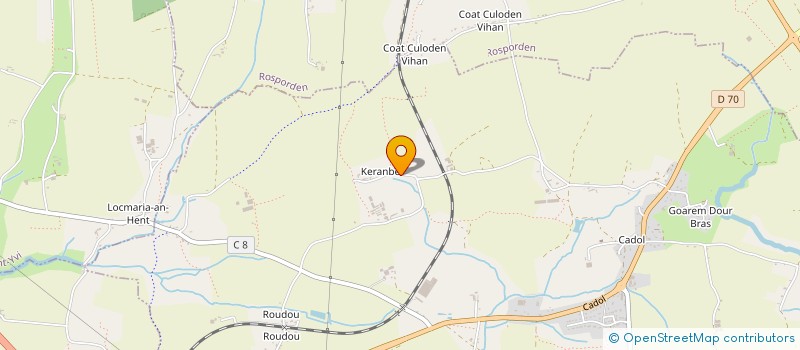 localisation de l'entreprise MONSIEUR GEOFFREY MORICEAU  MELGVEN