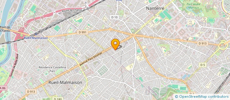 localisation de l'entreprise MONSIEUR GEOFFREY MOULIN  NANTERRE