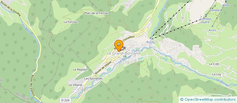 localisation de l'entreprise MONSIEUR GEOFFREY MOYON  LE GRAND-BORNAND