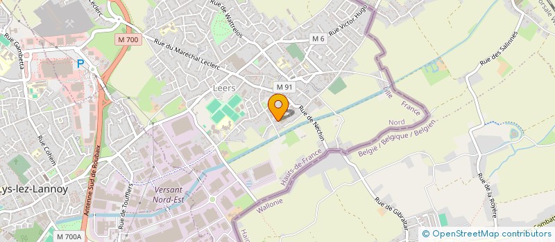 localisation de l'entreprise MONSIEUR GEOFFREY NOTTE  LEERS