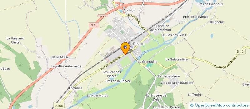 localisation de l'entreprise MONSIEUR GEOFFREY PAILLER  PEZOU