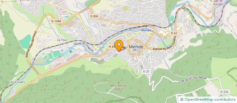 localisation de l'entreprise MONSIEUR GEOFFREY PALPACUER  MENDE