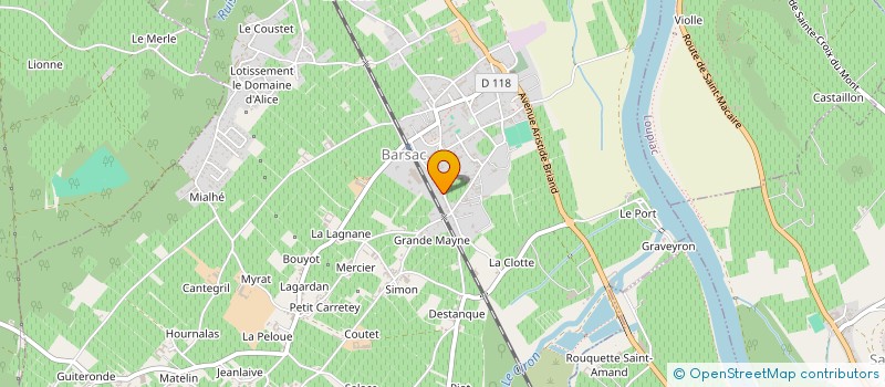 localisation de l'entreprise MONSIEUR GEOFFREY PAUQUET  BARSAC