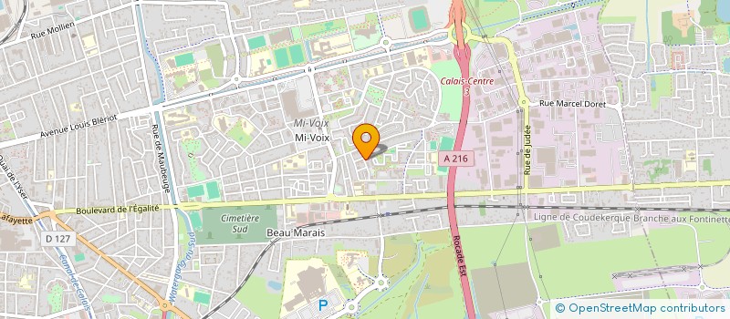 localisation de l'entreprise MONSIEUR GEOFFREY PECRIAUX  CALAIS