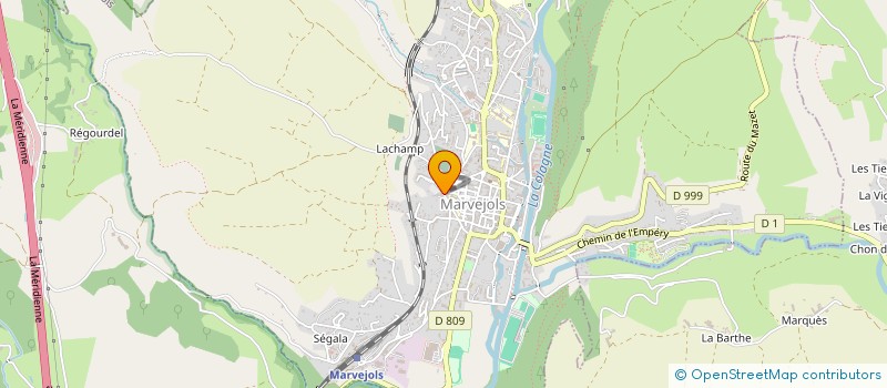 localisation de l'entreprise MONSIEUR GEOFFREY PEFFREDO  MARVEJOLS