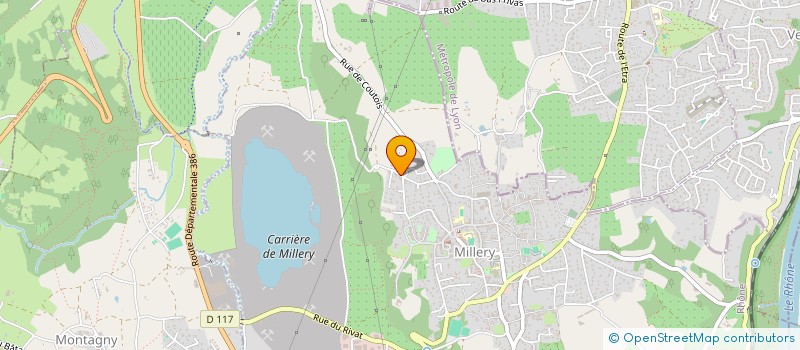 localisation de l'entreprise MONSIEUR GEOFFREY PEGOUD  MILLERY