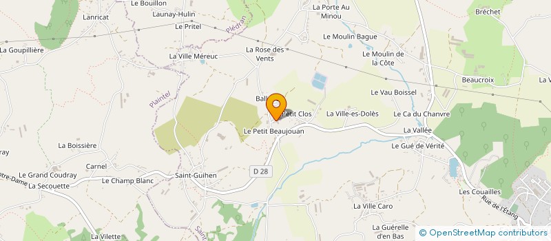 localisation de l'entreprise MONSIEUR GEOFFREY PELE à SAINT-CARREUC