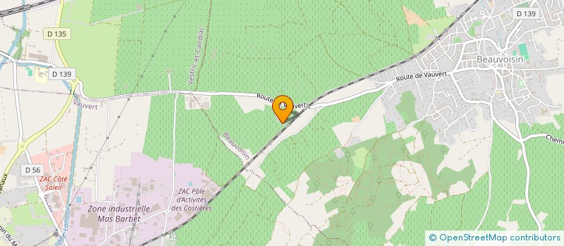 localisation de l'entreprise MONSIEUR GEOFFREY PERES  BEAUVOISIN