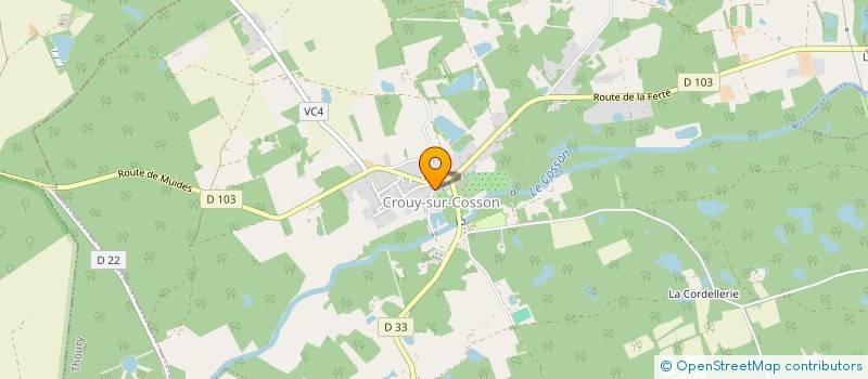 localisation de l'entreprise MONSIEUR GEOFFREY PERRIN  CROUY-SUR-COSSON