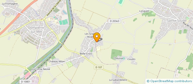 localisation de l'entreprise MONSIEUR GEOFFREY PEYROL à SAINTE-SOULLE