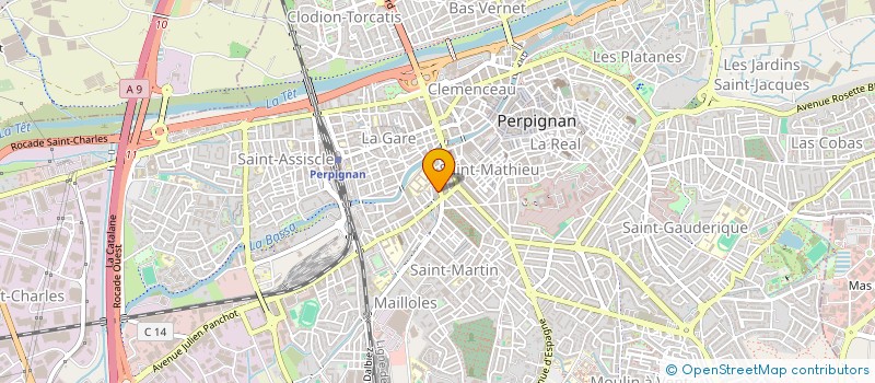 localisation de l'entreprise MONSIEUR GEOFFREY PEYRONNET  PERPIGNAN