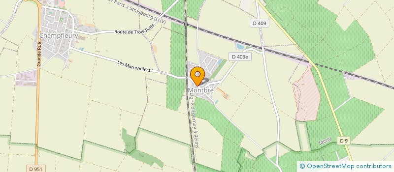 localisation de l'entreprise MONSIEUR GEOFFREY PICARD  MONTBRE