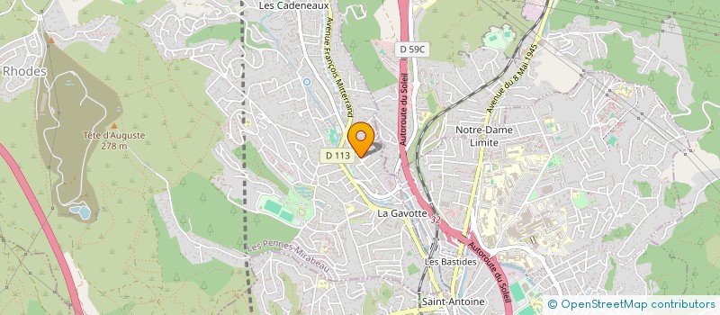 localisation de l'entreprise MONSIEUR GEOFFREY PIRA à LES PENNES-MIRABEAU
