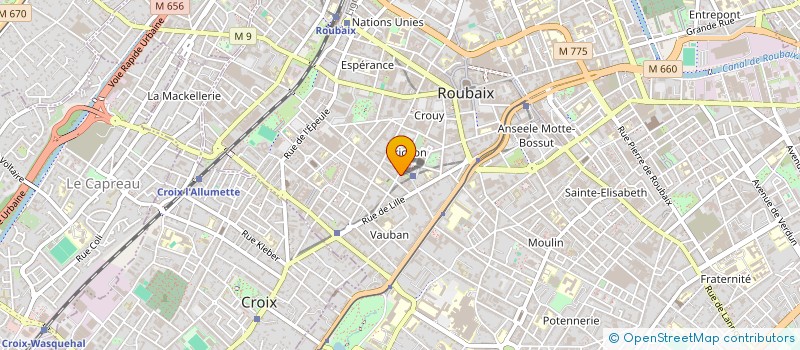 localisation de l'entreprise MONSIEUR GEOFFREY PLANQUE  ROUBAIX