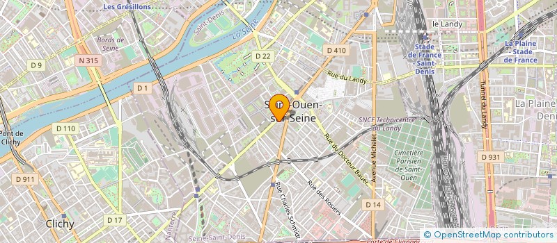 localisation de l'entreprise MONSIEUR GEOFFREY PONS à SAINT-OUEN-SUR-SEINE
