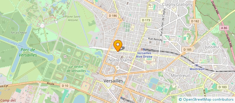 localisation de l'entreprise MONSIEUR GEOFFREY POUILLAUDE à VERSAILLES