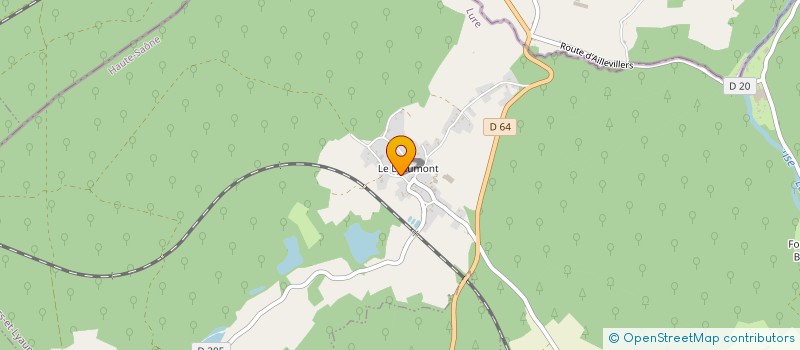 localisation de l'entreprise MONSIEUR GEOFFREY POYER  AILLEVILLERS-ET-LYAUMONT