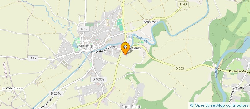 localisation de l'entreprise MONSIEUR GEOFFREY QUINTY à MARINGUES