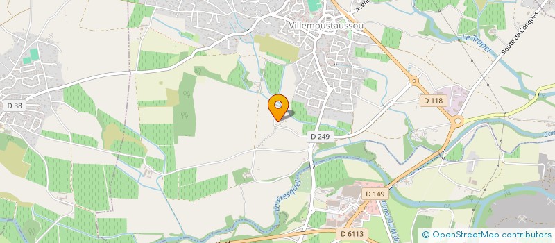 localisation de l'entreprise MONSIEUR GEOFFREY RAMON  VILLEGAILHENC