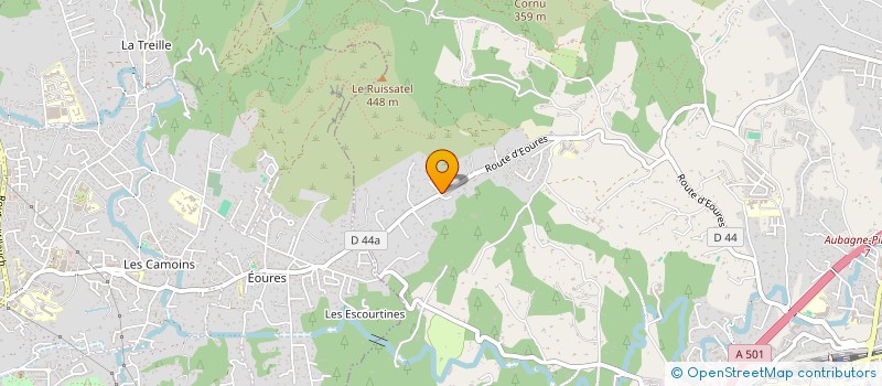 localisation de l'entreprise MONSIEUR GEOFFREY RENE  AUBAGNE