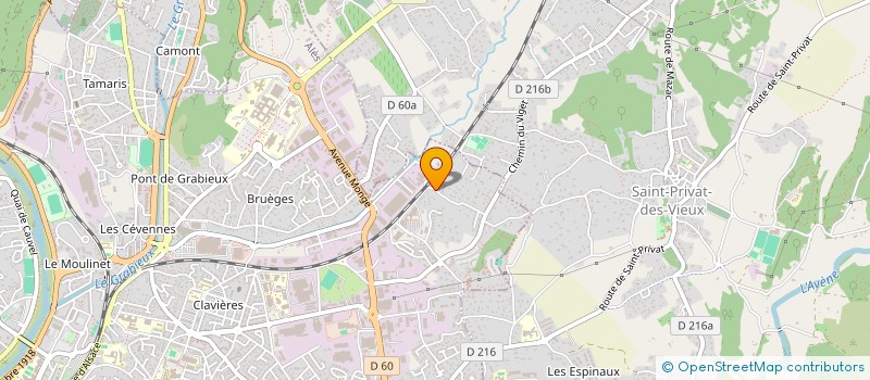 localisation de l'entreprise MONSIEUR GEOFFREY RENOUARD  ALES