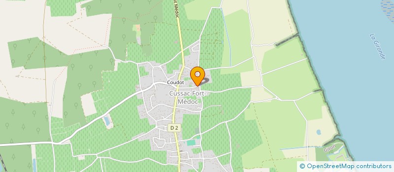 localisation de l'entreprise MONSIEUR GEOFFREY RIBEIRO  CUSSAC-FORT-MEDOC