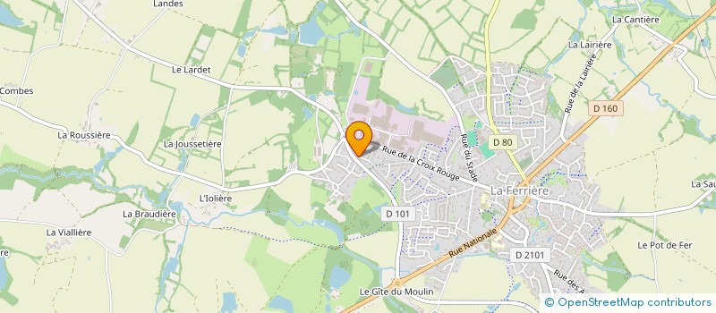 localisation de l'entreprise MONSIEUR GEOFFREY RONDEAU  LA FERRIERE