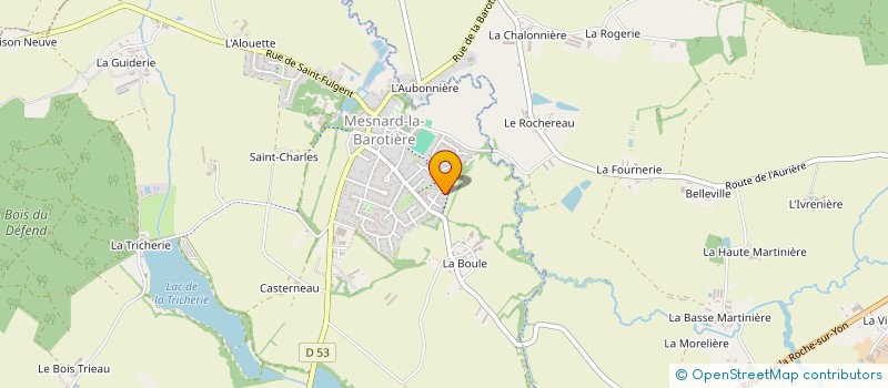 localisation de l'entreprise MONSIEUR GEOFFREY RONDEAU  MESNARD-LA-BAROTIERE