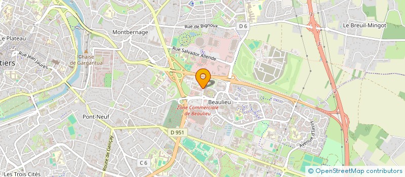 localisation de l'entreprise MONSIEUR GEOFFREY ROY  POITIERS