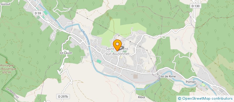 localisation de l'entreprise MONSIEUR GEOFFREY SAUVAGE  SAINT-FLORENT-SUR-AUZONNET