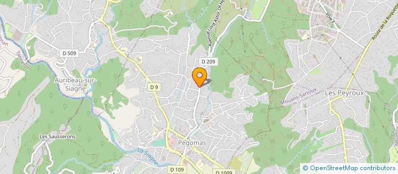 localisation de l'entreprise MONSIEUR GEOFFREY SERANO  PEGOMAS