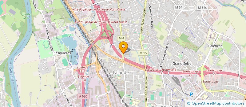 localisation de l'entreprise MONSIEUR GEOFFREY SILLIERES  TOULOUSE